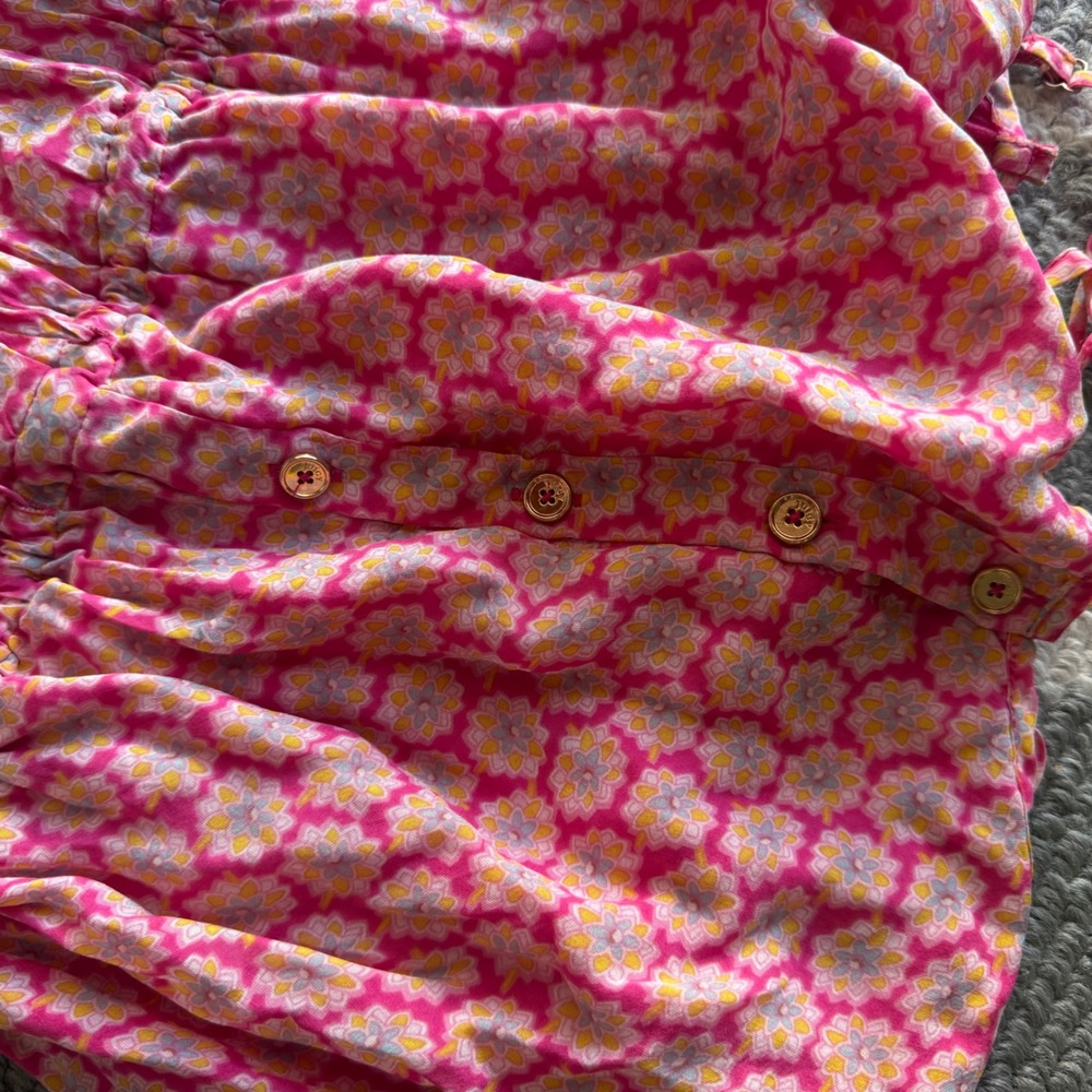 2000s Juicy Couture Y2K Pink Floral Dress - Picture 4 of 4